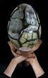 Septarian Dragon Egg Geode - Crystal Filled #36050-2